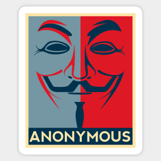 anonymous hacker Sticker